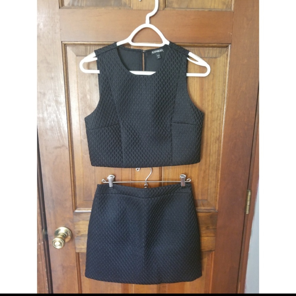 Express Black 2 Piece Mini Dress